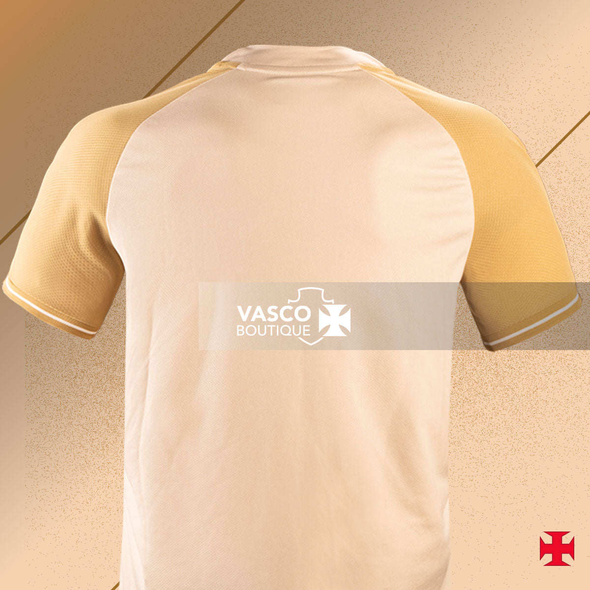 Camisa Vasco 3 2024 - 100 anos Resposta Histórica Kappa Masculina Bege