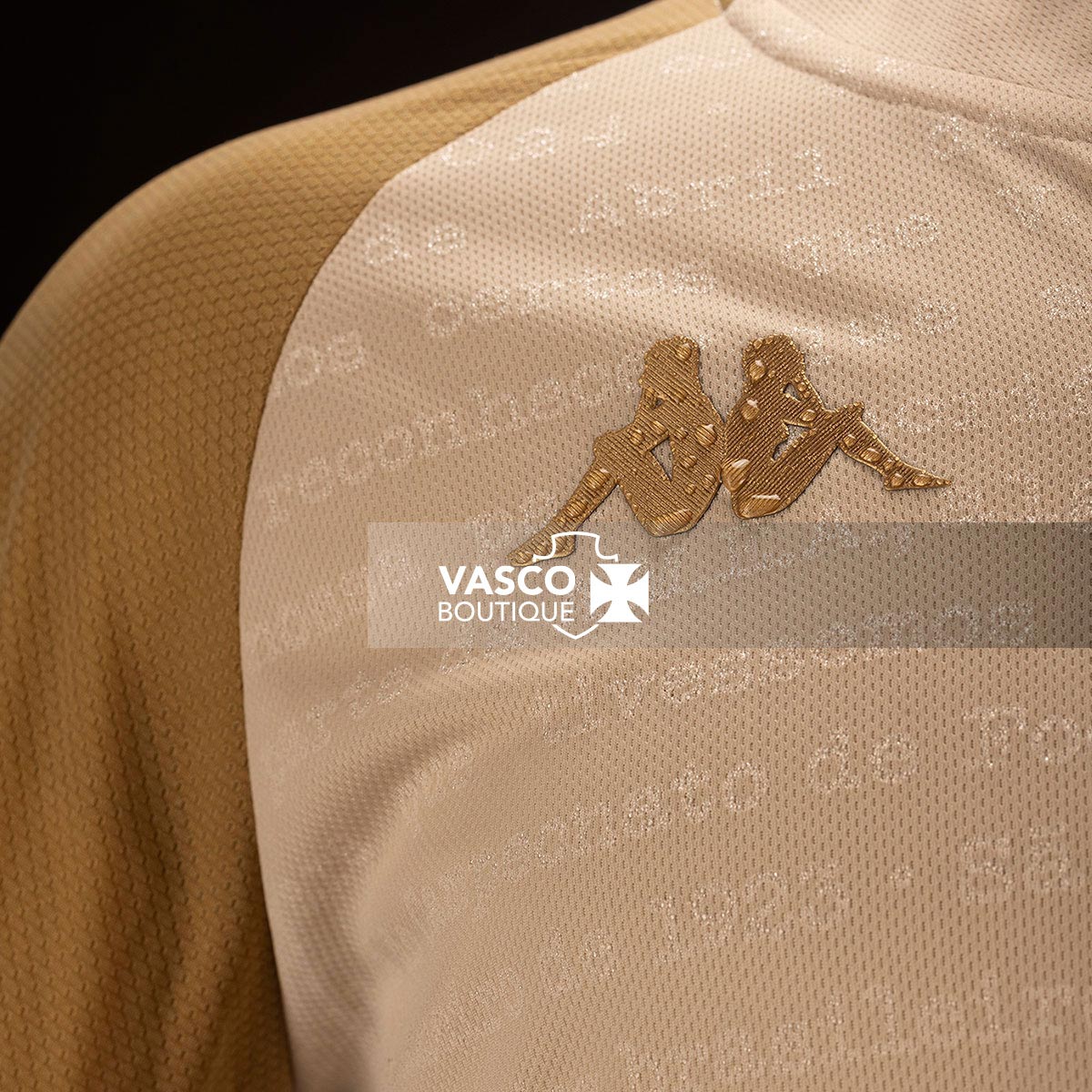 Camisa Vasco 3 2024 - 100 anos Resposta Histórica Kappa Infantil Bege