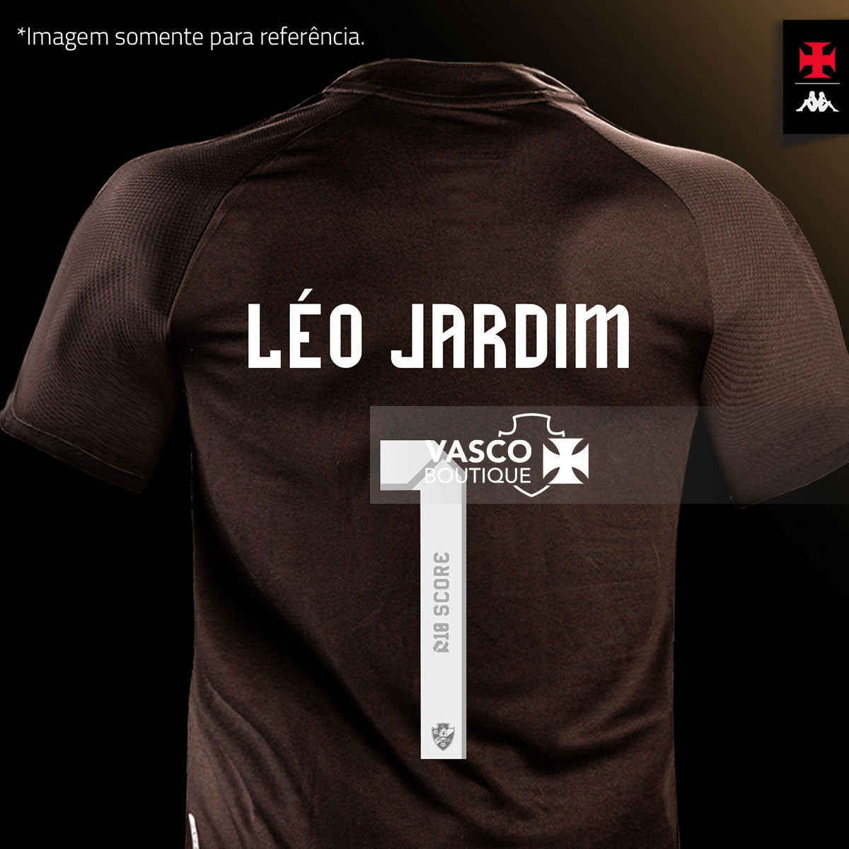 Camisa Vasco 3 2024 - 100 anos Resposta Histórica Kappa Masculina Preta