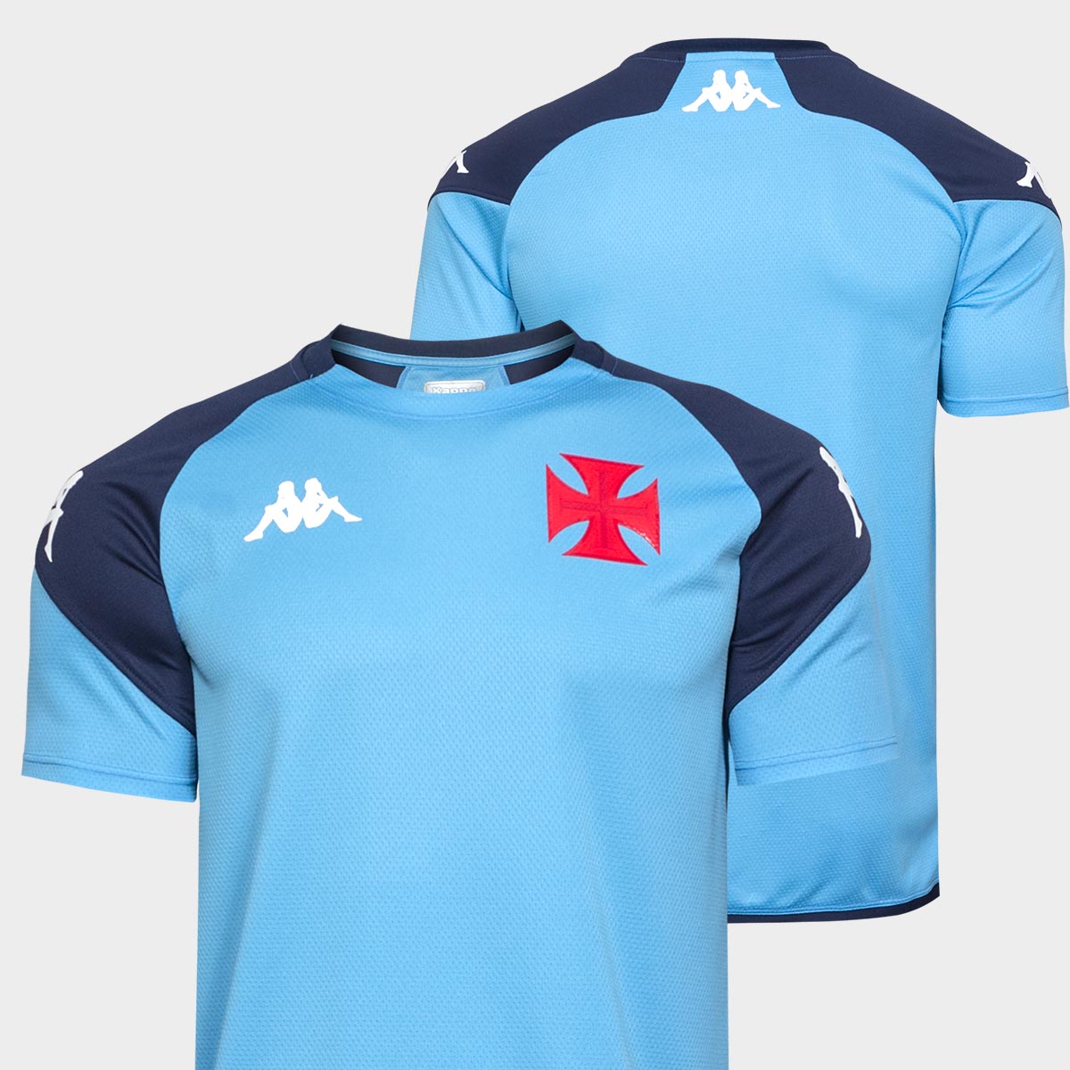 Camisa Vasco Treino Goleiro 2024 Kappa Masculina Azul