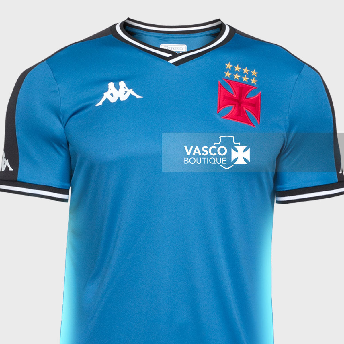 Camisa Vasco Goleiro 2024 Kappa Masculina Azul