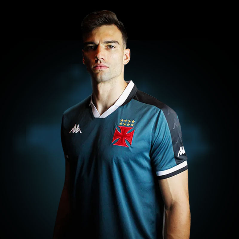 Camisa Vasco Goleiro 2024 Kappa Masculina Petróleo