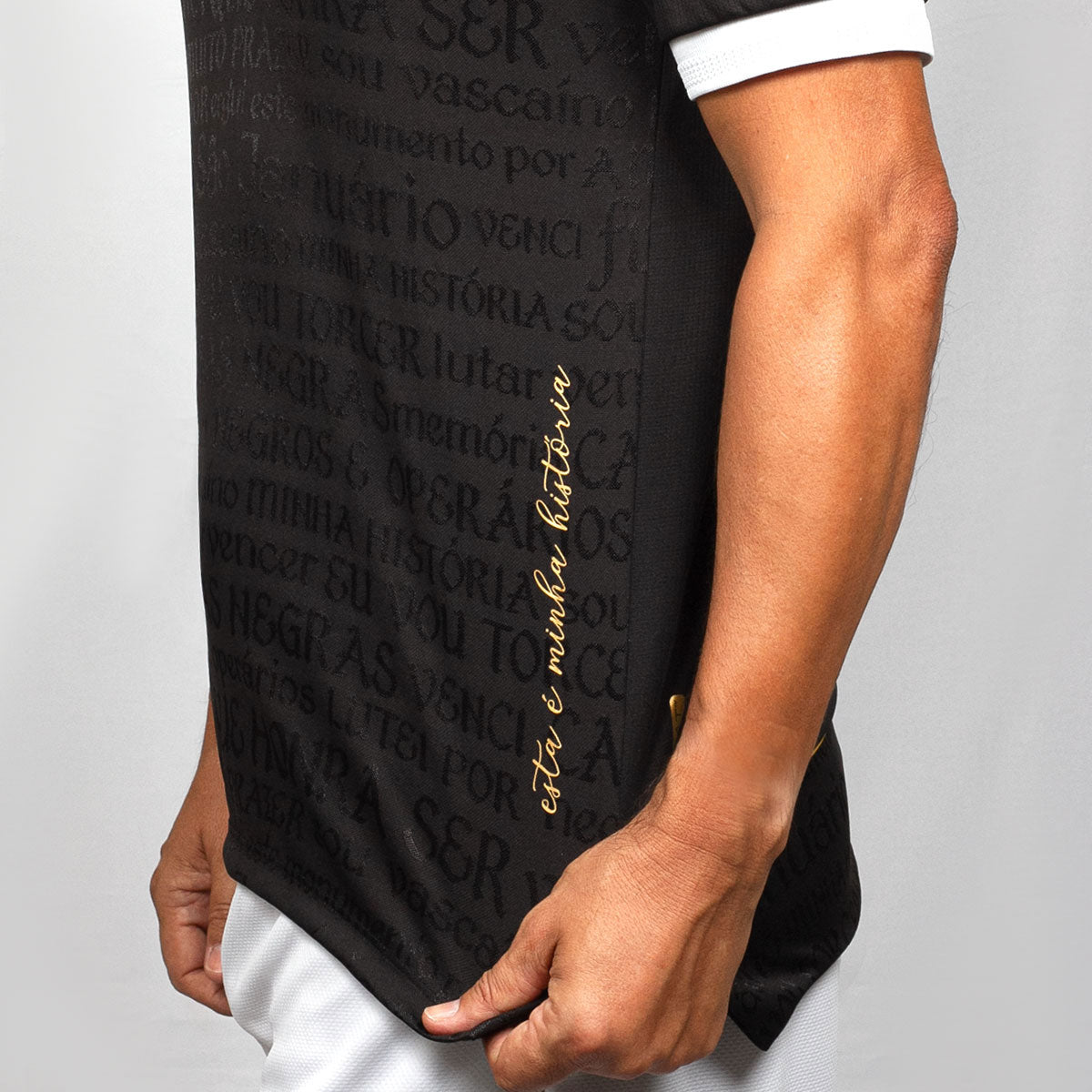 Camisa Vasco Oficial III 2023 Kappa Masculina - Camisas Negras