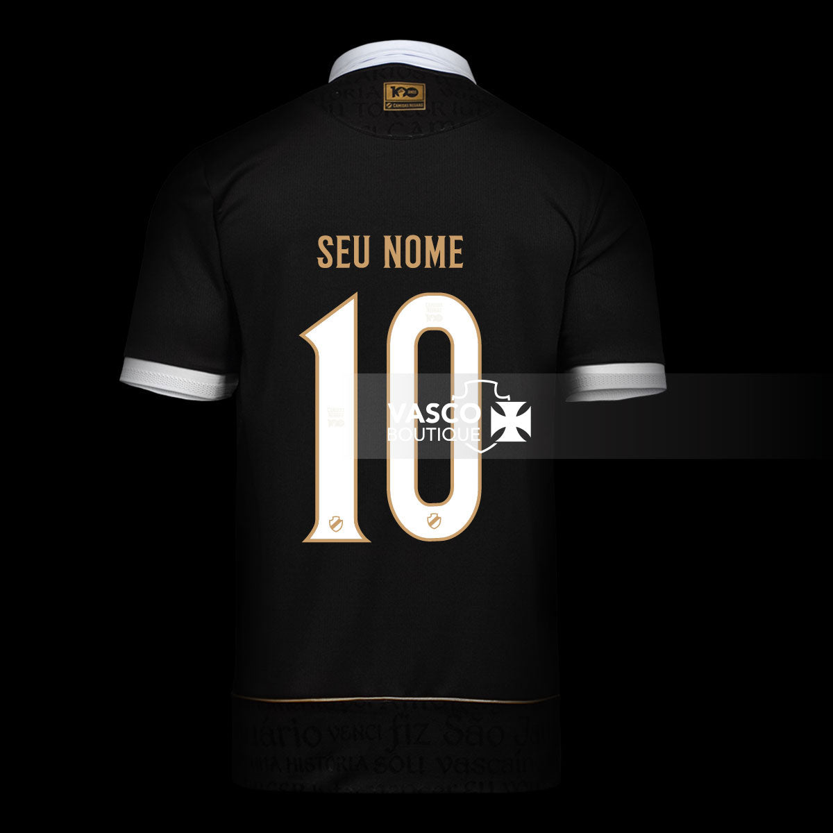 Camisa Vasco Oficial III 2023 Kappa Masculina - Camisas Negras