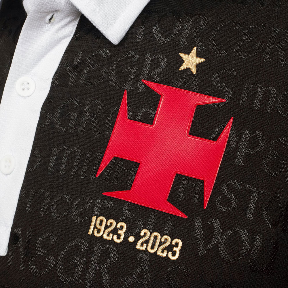 Camisa Vasco Oficial III 2023 Kappa Masculina - Camisas Negras