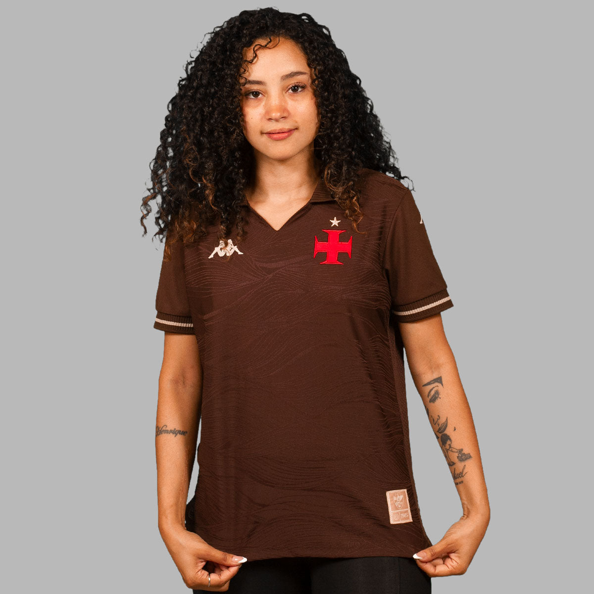 Blusa Vasco 3 2025 - Campeão de Terra e Mar Kappa Feminina