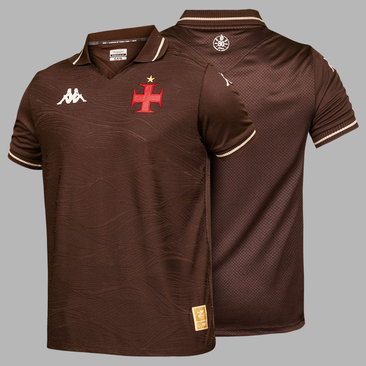 Camisa Vasco Oficial 3 2025 - Campeão de Terra e Mar Kappa Masculina