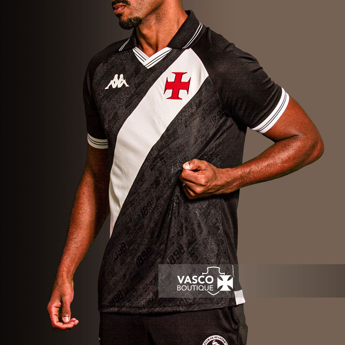 Camisa Vasco Oficial I 2025 Kappa Masculina