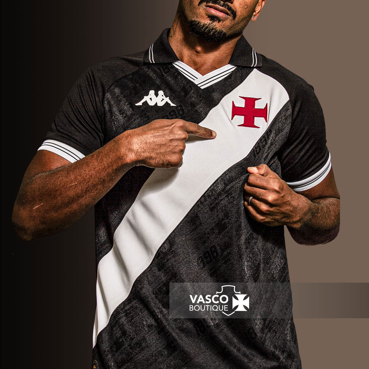 Camisa Vasco Oficial I 2025 Kappa Masculina