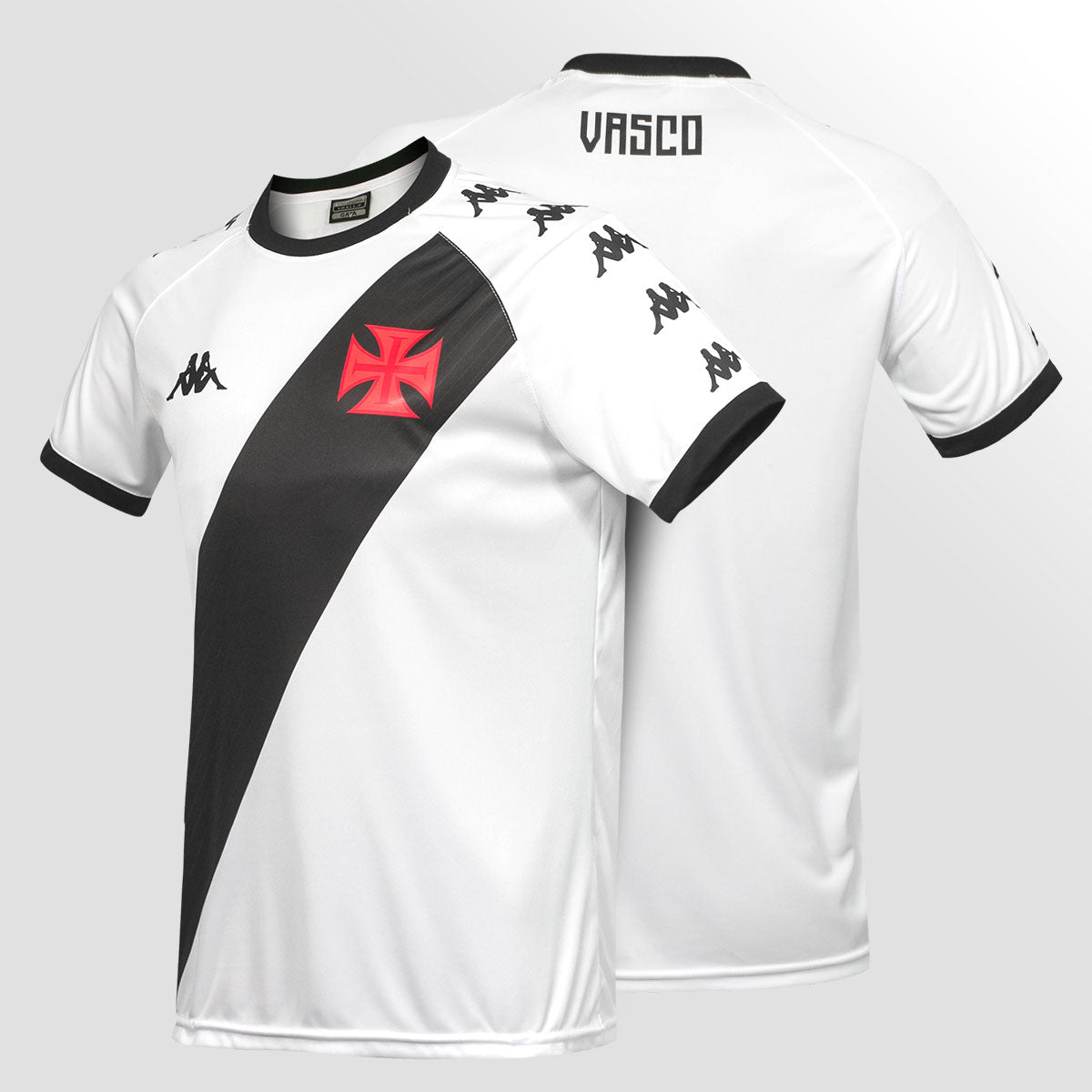 Camisa Vasco Supporter Class Kappa Masculina Branca