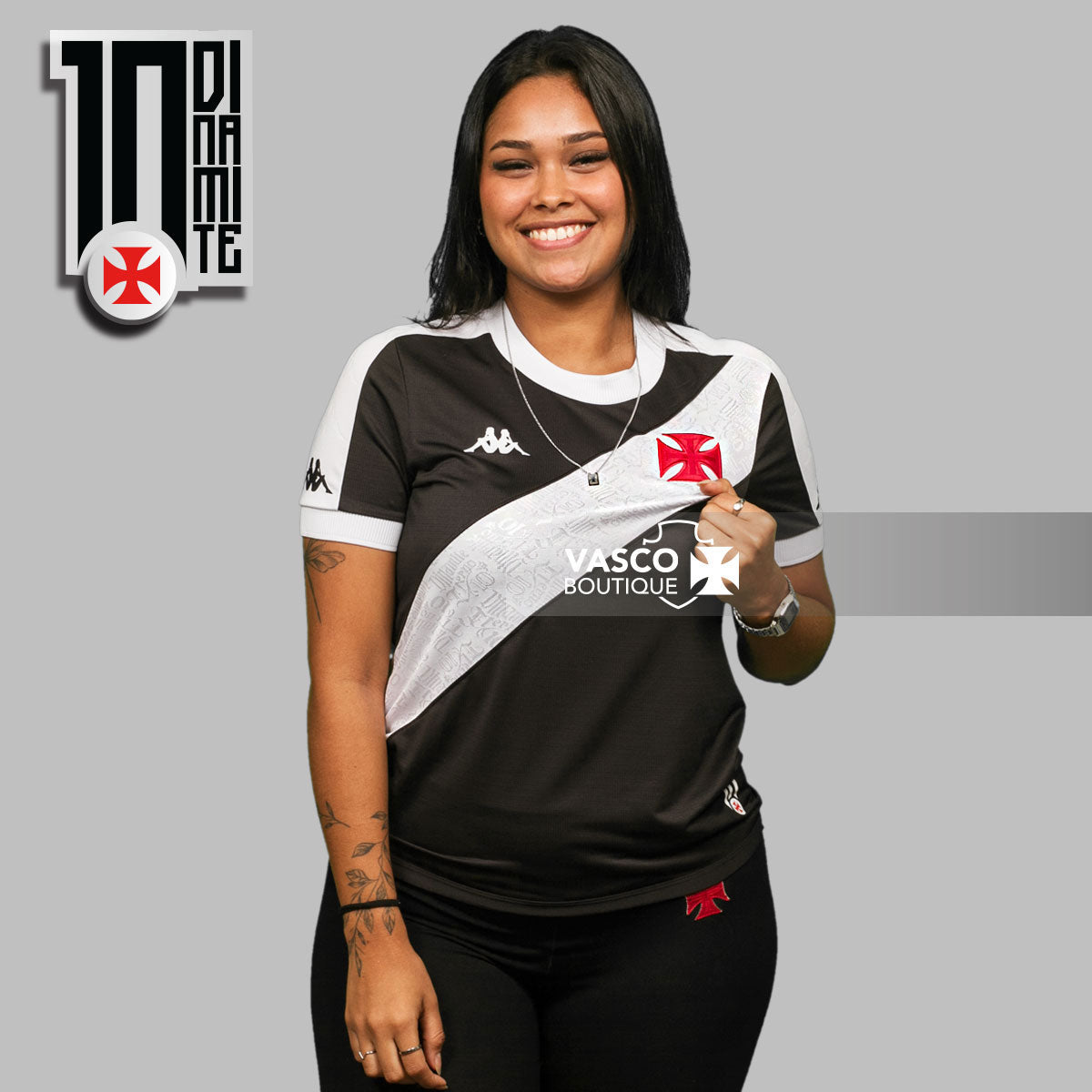 Blusa Vasco Oficial I 2024 Kappa Feminina