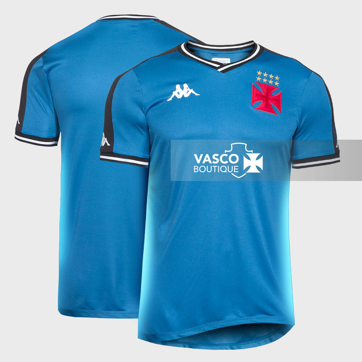 Camisa Vasco Goleiro 2024 Kappa Masculina Azul