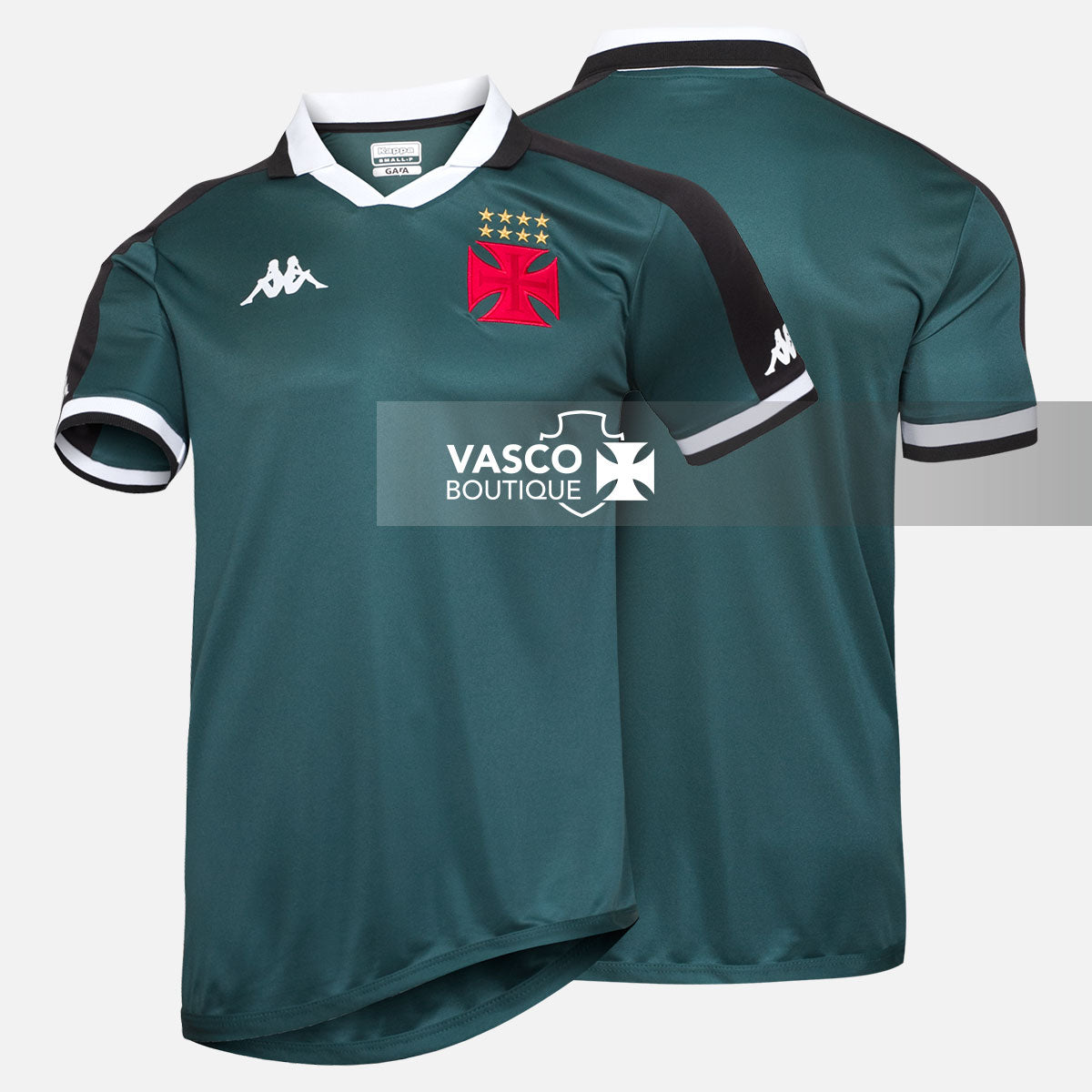 Camisa Vasco Goleiro 2024 Kappa Masculina Petróleo