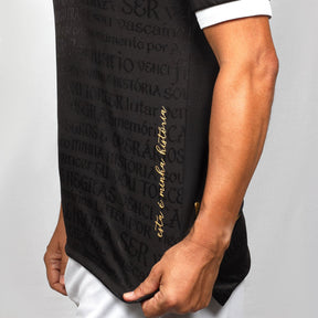 Camisa Vasco Oficial III 2023 Kappa Masculina - Camisas Negras