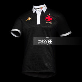 Camisa Vasco Oficial III 2023 Kappa Juvenil - Camisas Negras