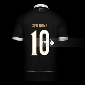 Camisa Vasco Oficial III 2023 Kappa Juvenil - Camisas Negras