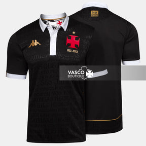 Camisa Vasco Oficial III 2023 Kappa Juvenil - Camisas Negras