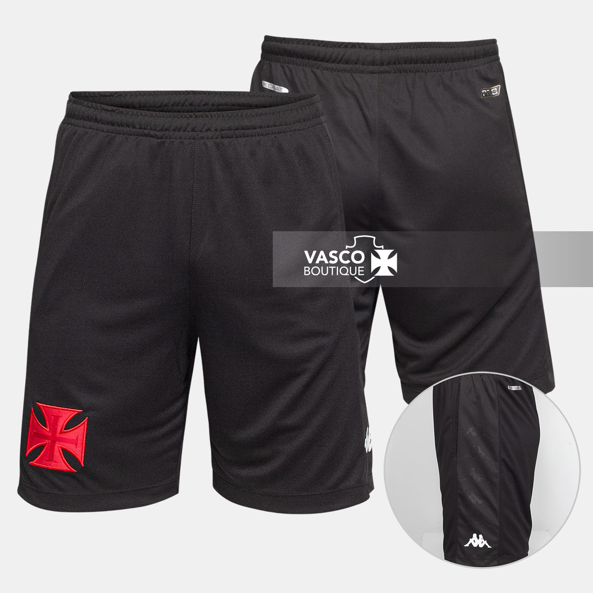 Short Vasco Oficial II 2024 Kappa Masculino