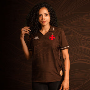 Blusa Vasco 3 2025 - Campeão de Terra e Mar Kappa Feminina