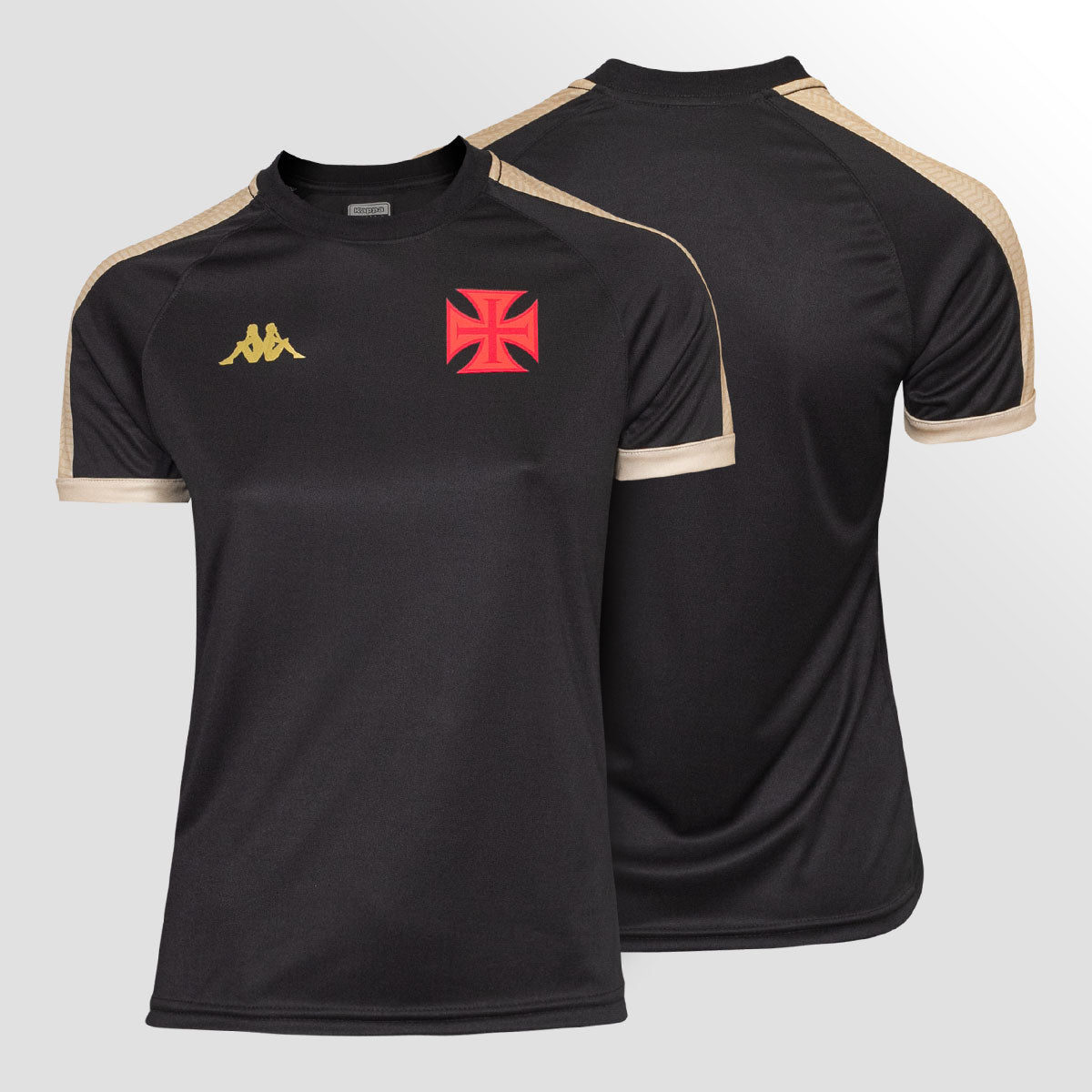 Blusa Vasco Supporter Gold Feminina Preta