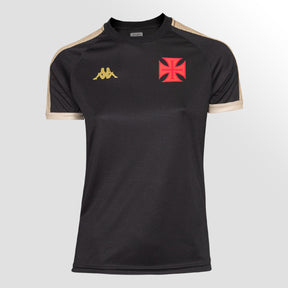 Blusa Vasco Supporter Gold Feminina Preta
