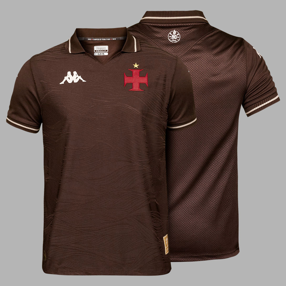 Camisa Vasco Oficial 3 2025 - Campeão de Terra e Mar Kappa Masculina